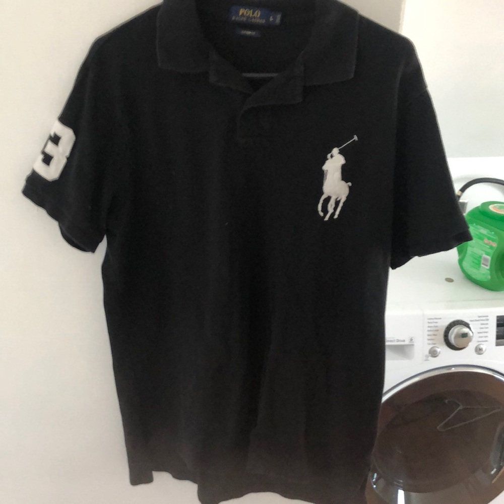Custom fit Ralph Lauren three button polo shirt